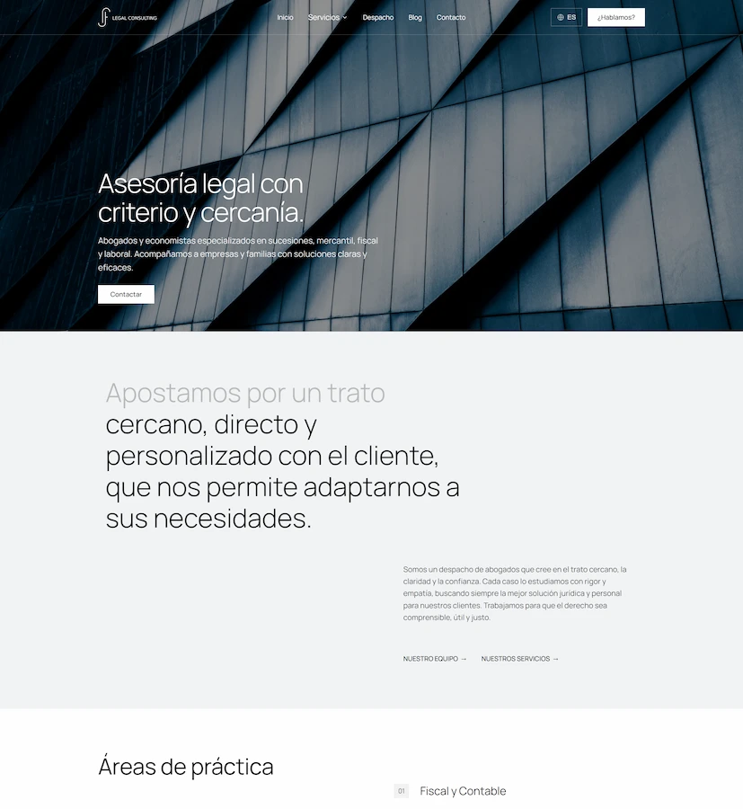 Diseño de página web corporativa