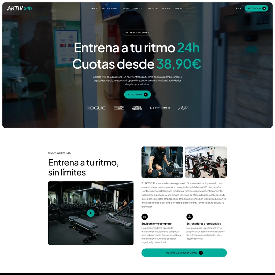 Before and after comparison of a professional website redesign